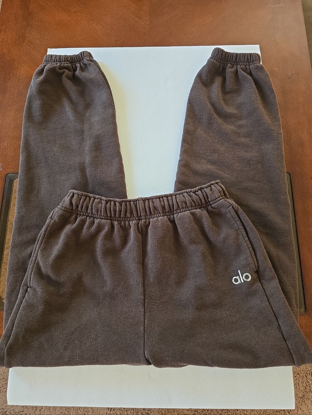 ALO Yoga Accolade Unisex Dark Brown Jogger Sweatpants No Size See Measurements